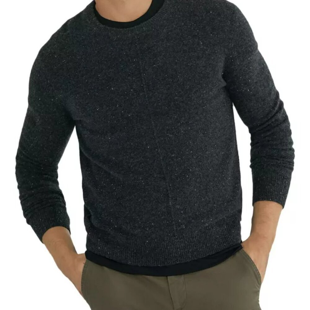 ATM Donegal Gray Lightweight Slim Fit Cashmere Pullover‎ Sweater